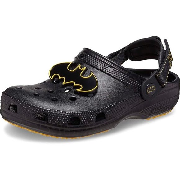 NEW CROCS Sizes W6/M4 - W10/ M8 Batman Adjustable Slip Resistant Clog - Black - Picture 1 of 7